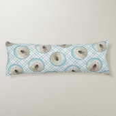 Komondor Malerei Ungarischer Niedlicher Hundekunst Seitenschläferkissen (Rückseite)