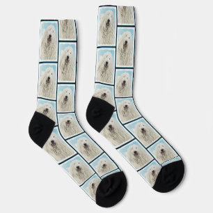 Komondor Malerei Ungarischer Niedlicher Hundekunst Socken