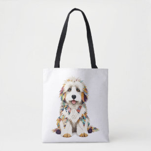 Komondor Playful Adorable Fun Animal Colorful Pet Tasche