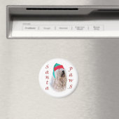 Komondor Santa Paws Magnet (In Situ (Geschirrspüler))