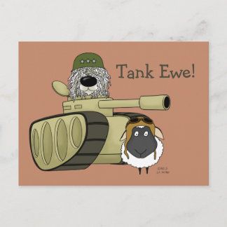 Komondor - Tank Ewe Postkarte