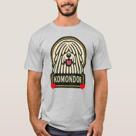 Komondor Ungarischer Schafhund-Mop-Hund mit Dreads T-Shirt