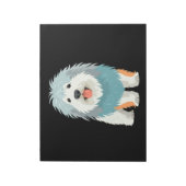 Komondor Vector Art mit lebhaften Farben Notizblock (Rotiert)