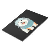 Komondor Vector Art mit lebhaften Farben Notizblock (angewinkelt)
