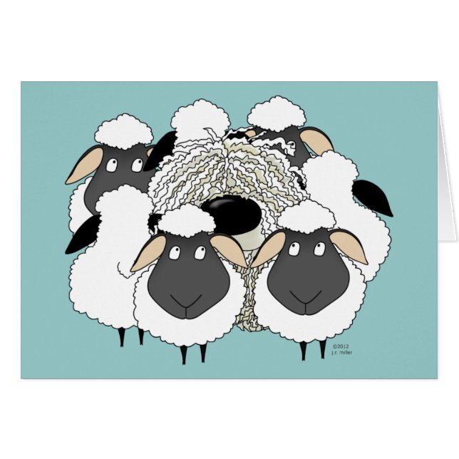 Komondor - vermisstes Mutterschaf! (Vorderseite (Horizontal))