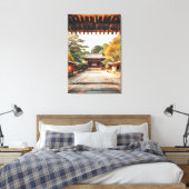 Komorebi - Der sonnendurchflutete Tempel Leinwanddruck (Insitu (Schlafzimmer))