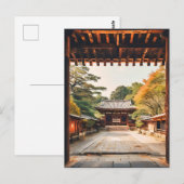Komorebi - The Sun-Drenched Temple Postkarte (Vorne/Hinten)
