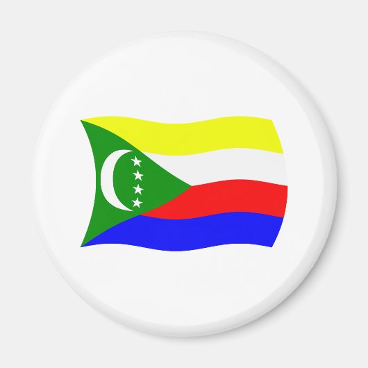 Komoren Flagge Magnet (Vorne)