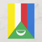 Komoren-Flagge Postkarte (Vorderseite)