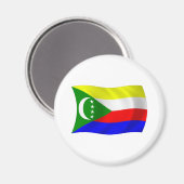 Komoren Flaggenmagnet Magnet (Vorderseite/Rückseite)