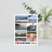 Komoren - I Liebe - Mosaik - Postkarte (Stehend Vorderseite)