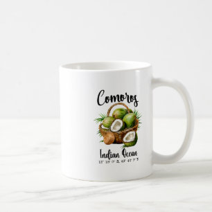 Komoren Kokosnuss Indischer Ozean Tropeninsel Gps  Kaffeetasse