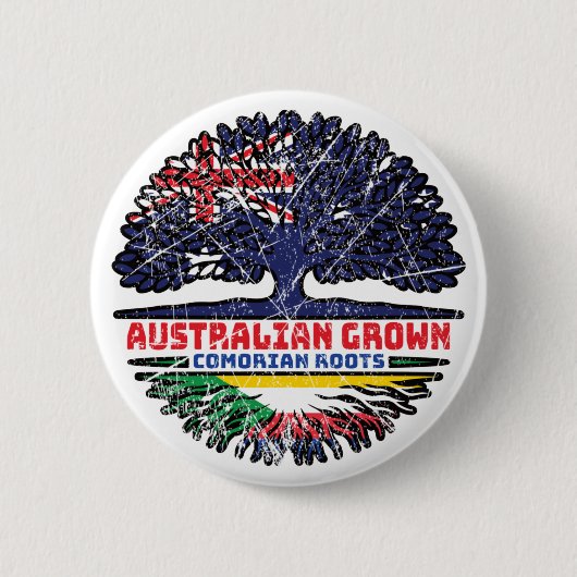 Komoren Komoren Australisch Australische Baumwurze Button (Vorderseite)