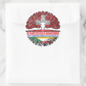 Komoren Komorisch Schweizer Schweiz Baum Wurzel Runder Aufkleber (Tasche)