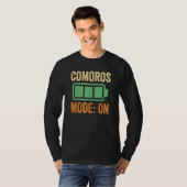 Komoren-Modus Batterie-Design T-Shirt (Vorne ganz)