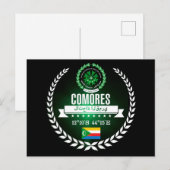 Komoren Postkarte (Vorne/Hinten)