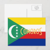 Komoren: Postkarte der Komoren (Vorne/Hinten)