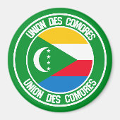 Komoren-RundEmblem Magnet (Vorne)