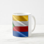 Komoren - Wellenflagge - Kaffeetasse (VorderseiteRechts)