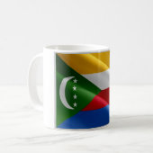 Komoren - Wellenflagge - Kaffeetasse (Vorderseite Links)