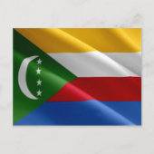 Komoren - Wellenflagge - Postkarte (Vorderseite)