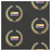 Komorenflagge Stoff (Nahaufnahme)