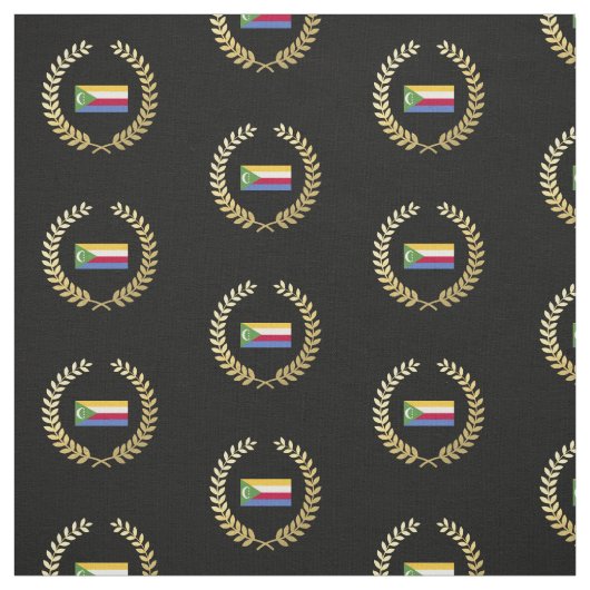Komorenflagge Stoff (Muster)