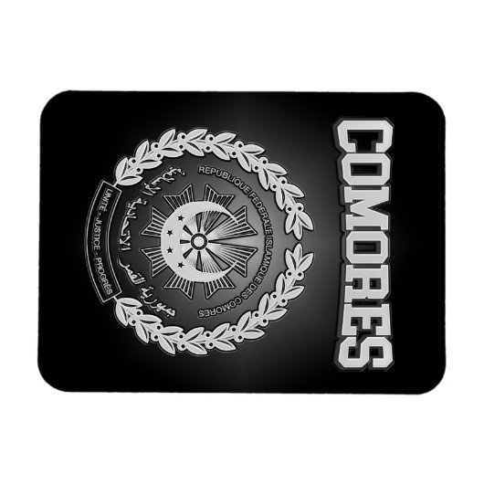 Komores-Wappen Magnet (Horizontal)