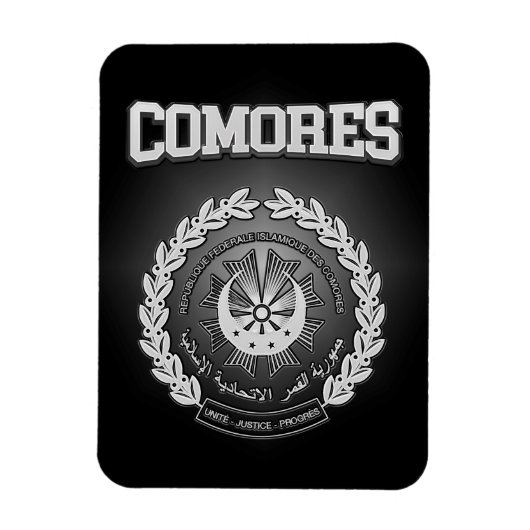 Komores-Wappen Magnet (Vertikal)
