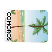 Komoros Insel Urlaub Poster. Magnet (Horizontal)