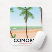Komoros Insel Urlaub Poster. Mousepad (Mit Mouse)