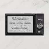 Kompakte Digitalkamera-Fotograf-Visitenkarte Visitenkarte (Rückseite)