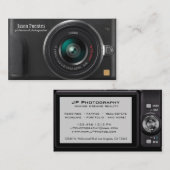 Kompakte Digitalkamera-Fotograf-Visitenkarte Visitenkarte (Vorne/Hinten)