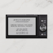 Kompakte Digitalkamera-Fotograf-Visitenkarte Visitenkarte (Rückseite)