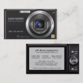 Kompakte Digitalkamera-Fotograf-Visitenkarte Visitenkarte (Vorne/Hinten)