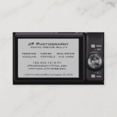Kompakte Digitalkamera-Fotograf-Visitenkarte Visitenkarte (Rückseite)