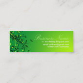 Kompakte Karten des frischen grünen Rebe-Blätter (Rückseite)