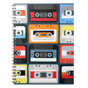 Kompakte Kassetten. Set. Vintage Bildfläche  Notizblock