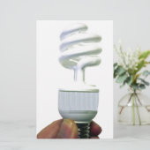 Kompakte Leuchtstofflampe Briefpapier (Stehend Vorderseite)