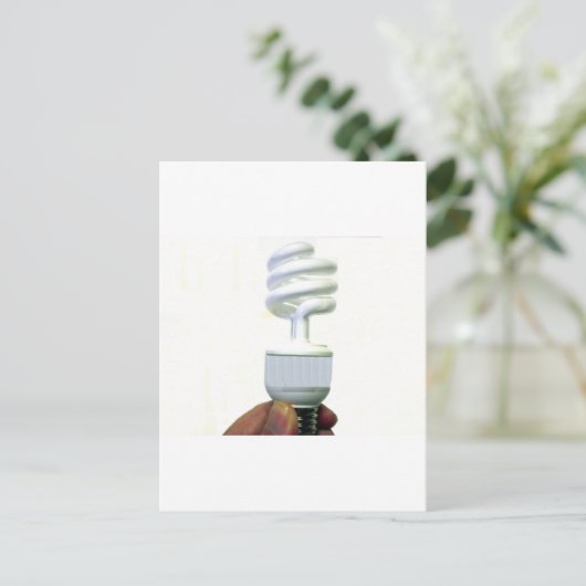 Kompakte Leuchtstofflampe Postkarte (Stehend Vorderseite)