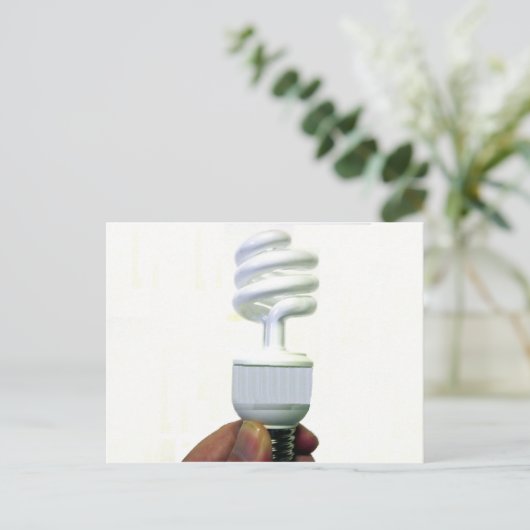 Kompakte Leuchtstofflampe Postkarte (Stehend Vorderseite)