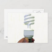 Kompakte Leuchtstofflampe Postkarte (Vorne/Hinten)