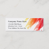 Kompakte Maler-Visitenkarten Mini Visitenkarte (Rückseite)