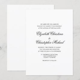 Kompakte traditionelle Eleganz (Empfang zu befolge Einladung