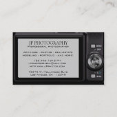 Kompakter Digital-Kamera-beruflicher Fotograf Visitenkarte (Rückseite)