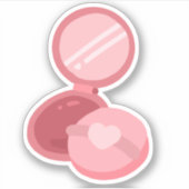 Kompaktspiegel Aufkleber (Vorderseite)