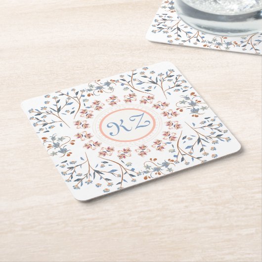 Kompaktspiegel Rechteckiger Pappuntersetzer (angewinkelt)