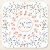 Kompaktspiegel Rechteckiger Pappuntersetzer (Vorderseite)