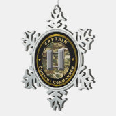 Kompanieführer Captain Schneeflocken Zinn-Ornament (Rechts)