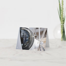 Kompas dat de richting geeft aan een avontuur.  dankeskarte